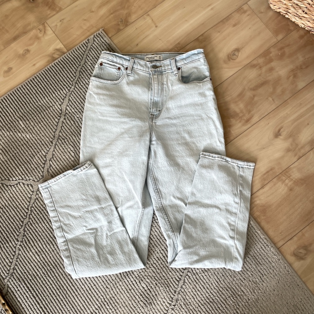 Abercrombie & Fitch Light Blue Straight Leg Jeans